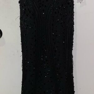 Royal Queen Collection Black Beaded Prom Dress size 8